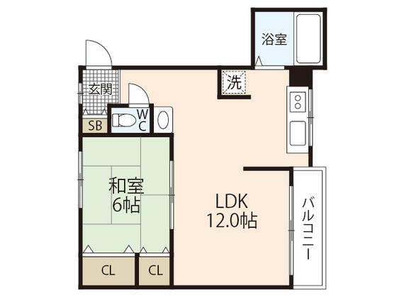 田渕ビル｜広島県広島市中区猫屋町(賃貸マンション1LDK・2階・39.00㎡)の写真 その2