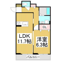 アズール  ｜ 長野県松本市村井町南２丁目（賃貸マンション1LDK・1階・48.30㎡） その2