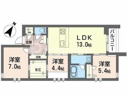 同じ建物の物件間取り写真 - ID:212041784350