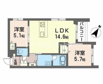 同じ建物の物件間取り写真 - ID:212041784385