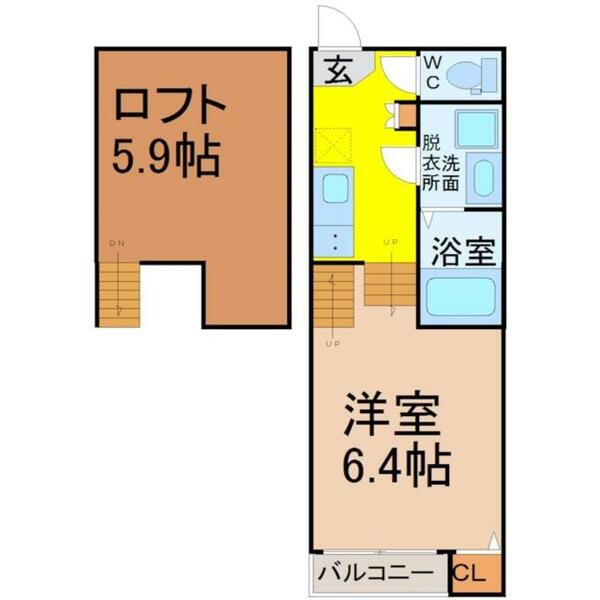 ハーモニーテラス萩原町 101｜愛知県名古屋市昭和区萩原町４丁目(賃貸アパート1SK・1階・21.06㎡)の写真 その2