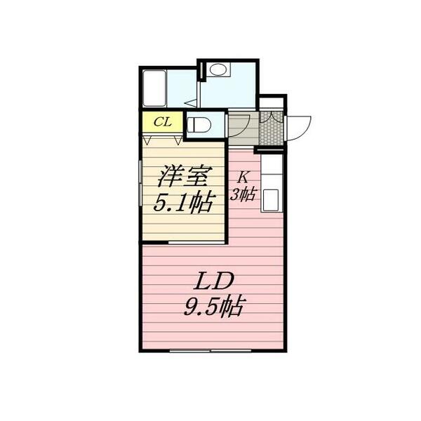 グリュックス・クレー平岸弐番館 0301｜北海道札幌市豊平区平岸三条９丁目(賃貸マンション1LDK・3階・39.84㎡)の写真 その2