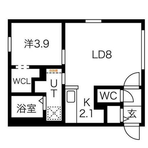 同じ建物の物件間取り写真 - ID:201022134150