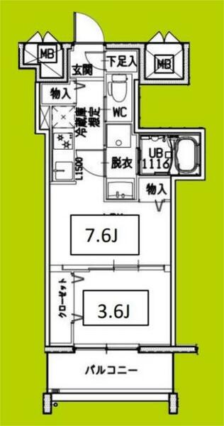 クローバー・レジデンスＮａｋａｍｏｚｕ｜大阪府堺市北区中百舌鳥町６丁(賃貸マンション1DK・13階・27.76㎡)の写真 その2