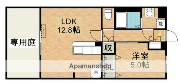 アクロス３０｜鹿児島県鹿屋市寿８丁目(賃貸マンション1LDK・1階・42.50㎡)の写真 その2