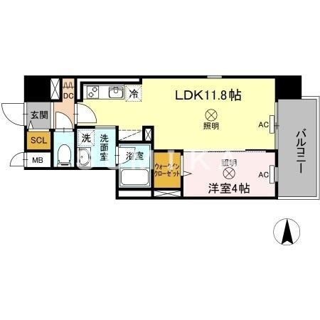 ＴＷＩＮ　ＴＯＷＥＲＳ　ＡＺＵＫＩ｜岡山県岡山市北区表町３丁目(賃貸マンション1LDK・5階・40.72㎡)の写真 その2