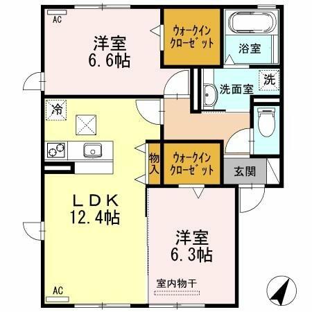 同じ建物の物件間取り写真 - ID:221010470196