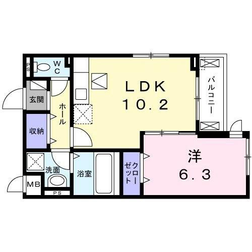 兵庫県尼崎市瓦宮１丁目(賃貸アパート1LDK・2階・41.31㎡)の写真 その2