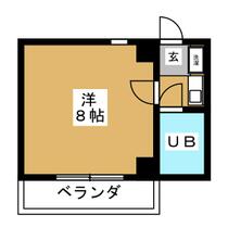 マンションパリジェンヌ 202 ｜ 東京都立川市羽衣町２丁目（賃貸マンション1K・3階・17.82㎡） その2