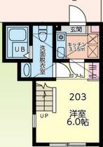 シティプライムよこはま 203 ｜ 神奈川県横浜市保土ケ谷区川島町（賃貸アパート1K・2階・19.91㎡） その2