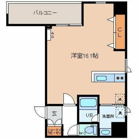 セントラルコート西町プレミア 801｜富山県富山市堤町通り１丁目(賃貸マンション1R・8階・44.56㎡)の写真 その2