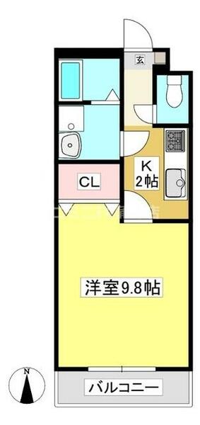 アムール　ショシュール 105｜愛知県額田郡幸田町大字相見字東山(賃貸アパート1K・1階・31.46㎡)の写真 その2