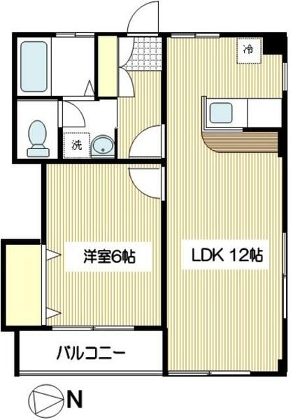 ブルーベルハイツ２ 203｜東京都狛江市東野川２丁目(賃貸マンション1LDK・2階・40.07㎡)の写真 その2