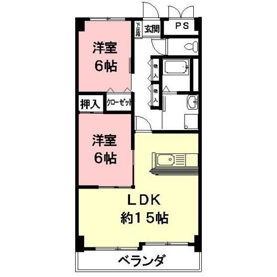 レジデンスタツミ 303｜岐阜県羽島市江吉良町江西１丁目(賃貸アパート2LDK・3階・69.42㎡)の写真 その2