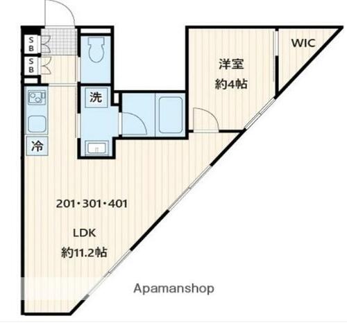 同じ建物の物件間取り写真 - ID:213102569904