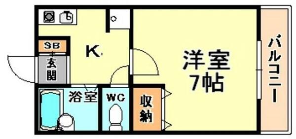 プラージュ本山 101｜兵庫県神戸市東灘区田中町３丁目(賃貸アパート1K・1階・23.00㎡)の写真 その2