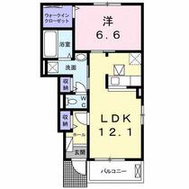 りりあん　Ⅲ 106 ｜ 熊本県八代市千丁町吉王丸（賃貸アパート1LDK・1階・48.35㎡） その2