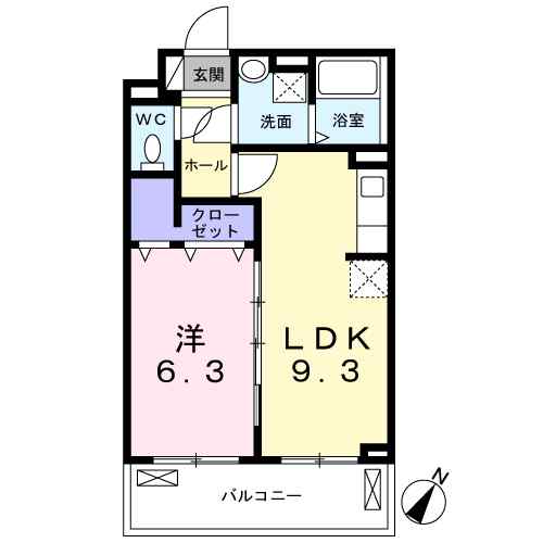 ユアーズ 202｜東京都大田区大森西５丁目(賃貸アパート1LDK・2階・38.34㎡)の写真 その2