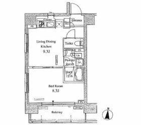 パークアクシス東陽町 1301｜東京都江東区塩浜２丁目(賃貸マンション1LDK・13階・38.75㎡)の写真 その2