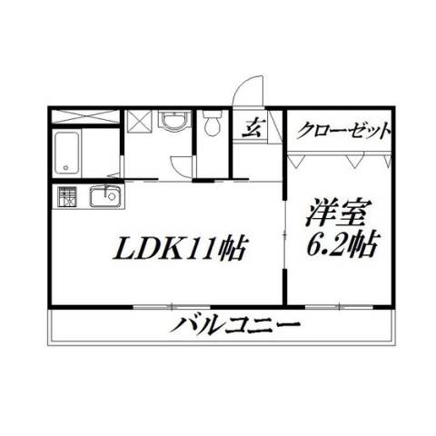 静岡県浜松市中央区植松町(賃貸マンション1LDK・2階・42.50㎡)の写真 その2