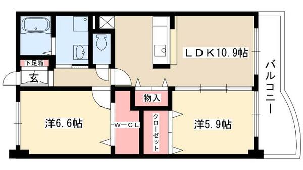 エストソレイユ 303｜愛知県名古屋市名東区社台１丁目(賃貸マンション2LDK・3階・56.57㎡)の写真 その2