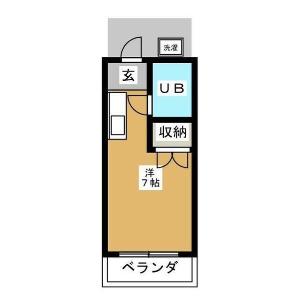 千葉県船橋市栄町１丁目(賃貸アパート1R・2階・17.39㎡)の写真 その2