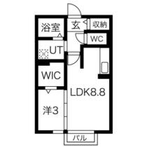 愛知県岡崎市大平町字大割（賃貸アパート1LDK・2階・33.61㎡） その2