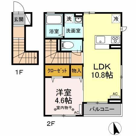 同じ建物の物件間取り写真 - ID:213100407674