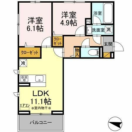 同じ建物の物件間取り写真 - ID:212041823343