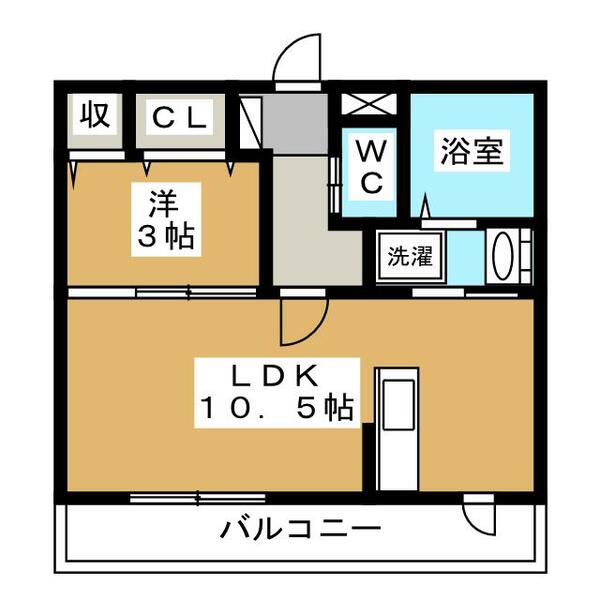 レセンテ　ノワ 202｜長野県長野市大字稲葉(賃貸アパート1LDK・2階・35.05㎡)の写真 その2