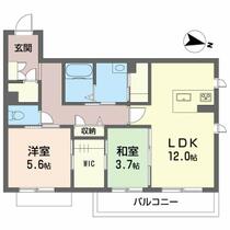 グリナージュ　マロン A0205 ｜ 愛媛県松山市余戸南４丁目（賃貸マンション2LDK・2階・59.35㎡） その2