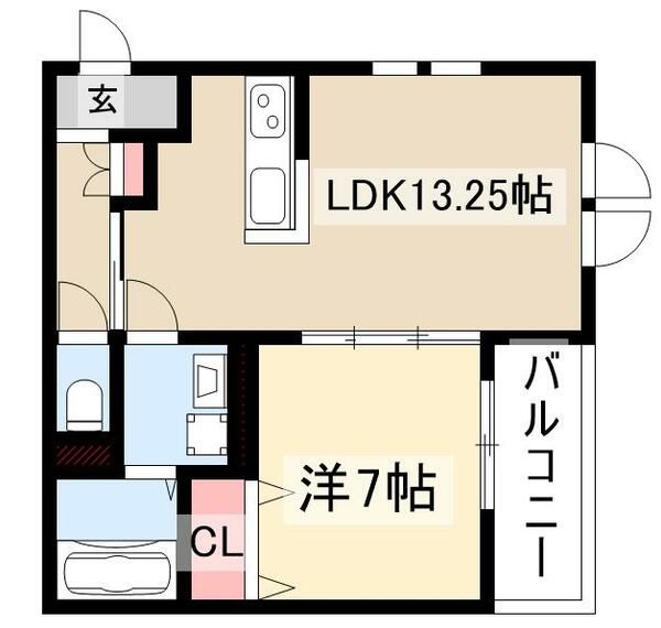 エーデルワイス F｜愛知県名古屋市名東区社台１丁目(賃貸テラスハウス1LDK・--・48.02㎡)の写真 その2