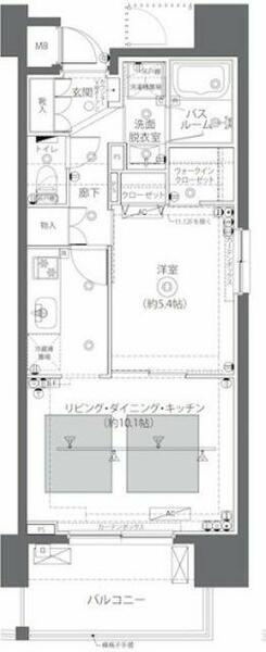 東京都中央区日本橋蛎殻町１丁目(賃貸マンション1LDK・7階・40.83㎡)の写真 その2