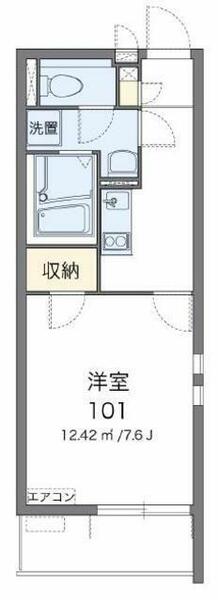 埼玉県東松山市材木町(賃貸マンション1K・1階・26.08㎡)の写真 その2