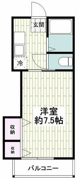 リヴィエール湘南２｜神奈川県藤沢市湘南台６丁目(賃貸アパート1K・2階・23.18㎡)の写真 その2