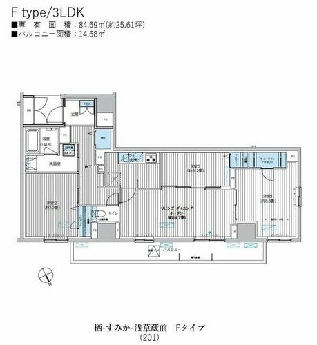 同じ建物の物件間取り写真 - ID:213100416251