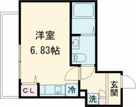 東京都葛飾区白鳥２丁目（賃貸アパート1R・3階・18.95㎡） その2