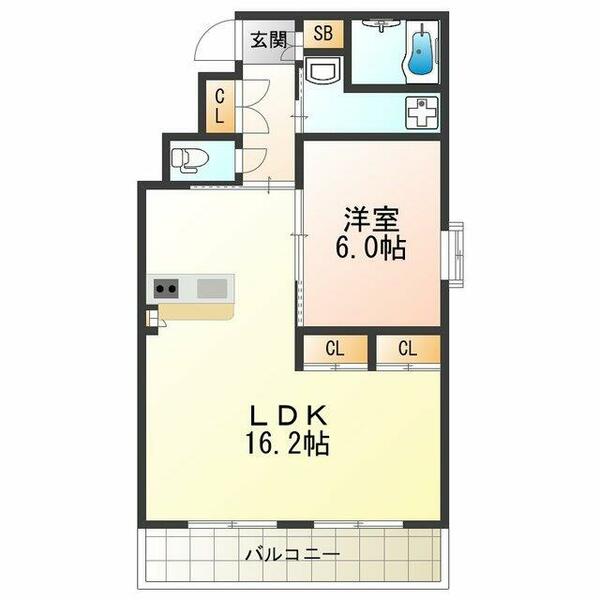 アルデール帝塚山｜大阪府大阪市住吉区万代東１丁目(賃貸マンション1LDK・2階・55.00㎡)の写真 その2