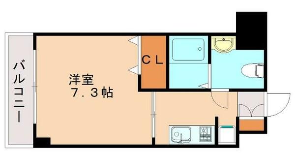 クリエイト三島｜福岡県福岡市西区田尻１丁目(賃貸マンション1K・3階・24.36㎡)の写真 その2