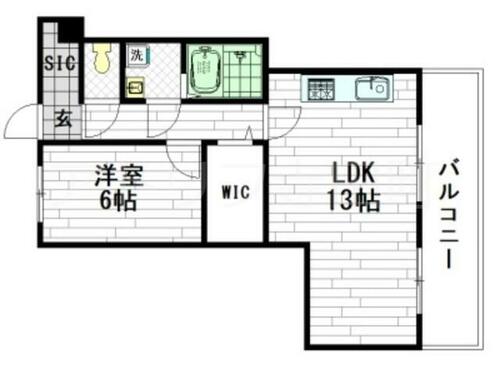 コスタ林寺（旧門ビル）の間取り