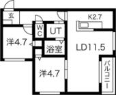 札幌市中央区南二十三条西８丁目 4階建 築7年のイメージ