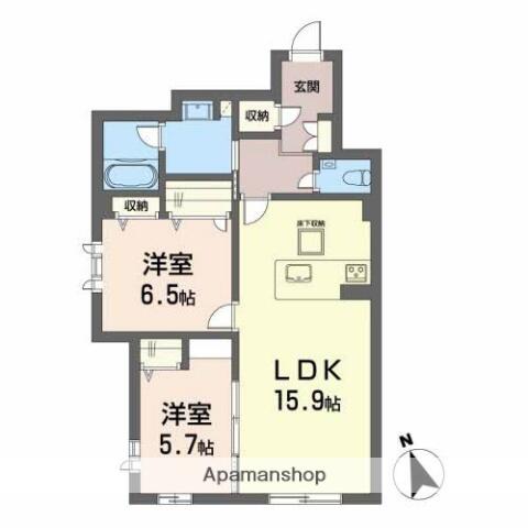 同じ建物の物件間取り写真 - ID:244004001729