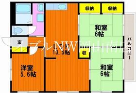 岡山県岡山市南区泉田３丁目（賃貸アパート3LDK・2階・64.80㎡） その2