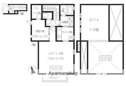 同じ建物の物件間取り写真 - ID:213102868546