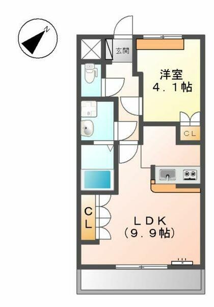 レグルスハイム 102｜千葉県白井市根(賃貸アパート1LDK・1階・36.00㎡)の写真 その2