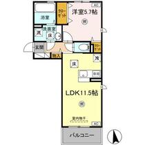 アクシス 101 ｜ 熊本県八代市錦町（賃貸アパート1LDK・1階・42.93㎡） その2