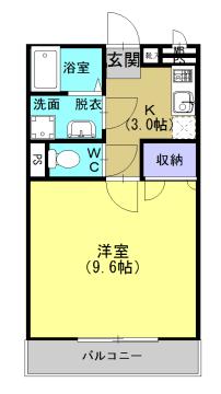 コンヴェニーレ．エス 202｜鹿児島県鹿児島市郡元３丁目(賃貸マンション1K・2階・30.02㎡)の写真 その2