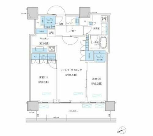 同じ建物の物件間取り写真 - ID:212041835992