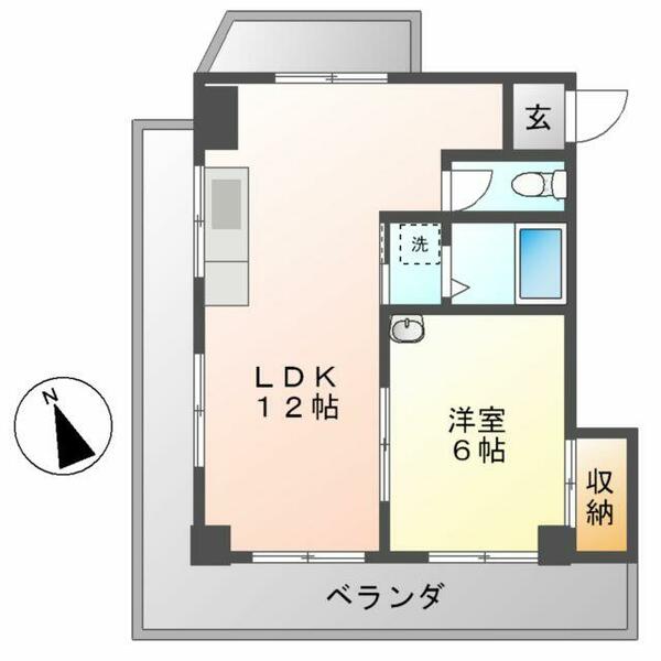 シャトーのむら 501｜愛知県名古屋市中区千代田４丁目(賃貸マンション1LDK・5階・44.00㎡)の写真 その2