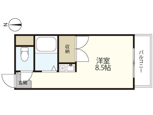 Ｉ・Ｓ　ＭＩＹＵＫＩ｜広島県広島市南区宇品御幸３丁目(賃貸マンション1R・4階・19.04㎡)の写真 その2